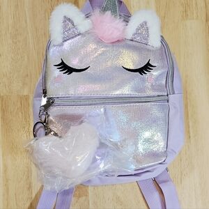 New✨️Pink Fluffy Heart Keychain